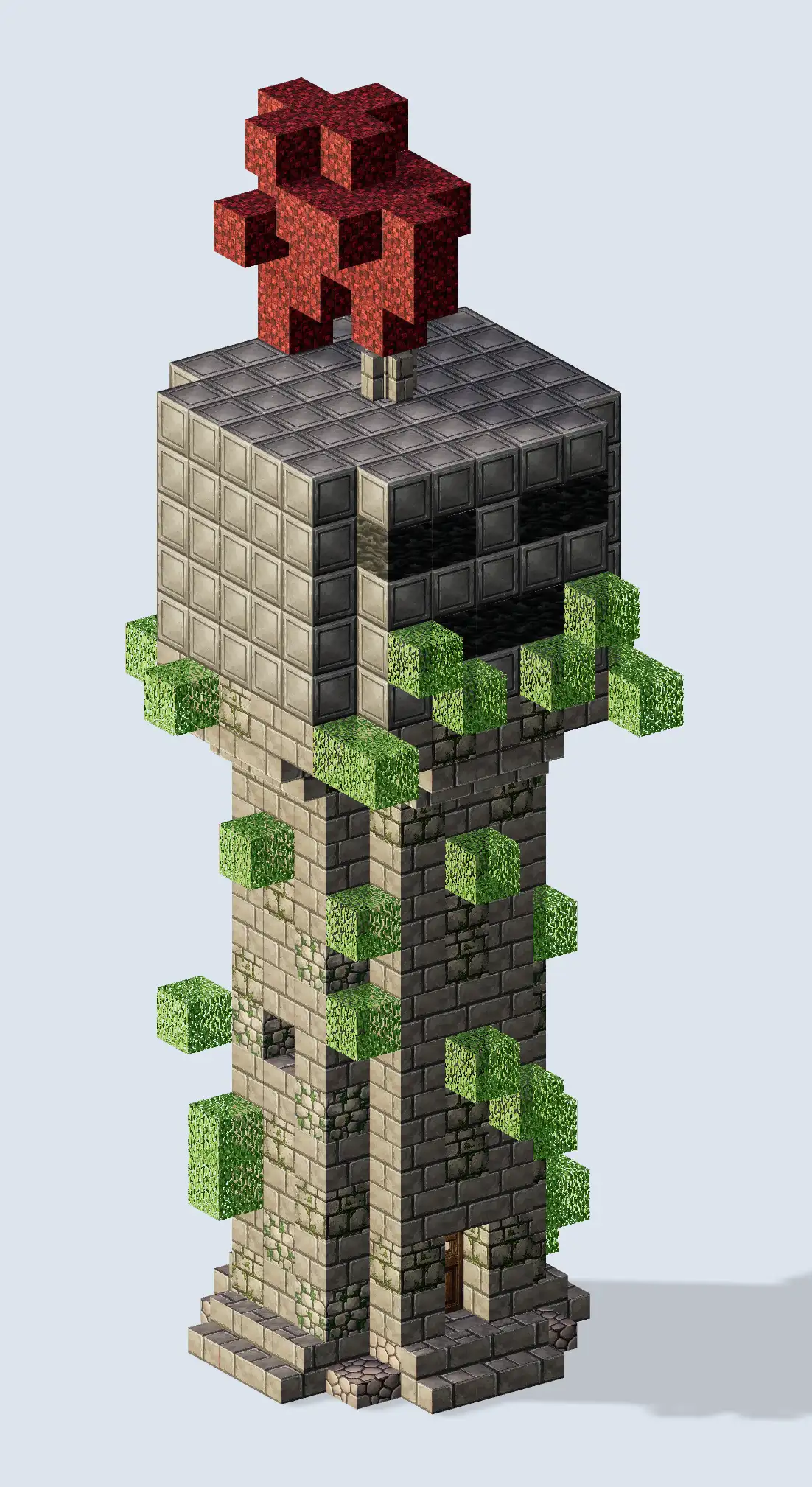 Medieval tower voxel building